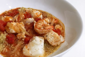 Cod and Shrimp Stew with Quinoa