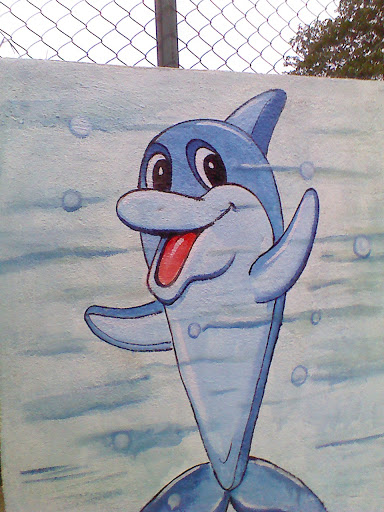 Dolphin Wall Painting