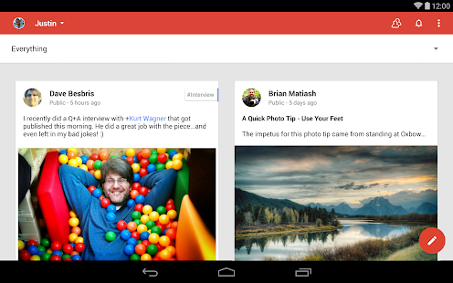 Google+ - screenshot thumbnail