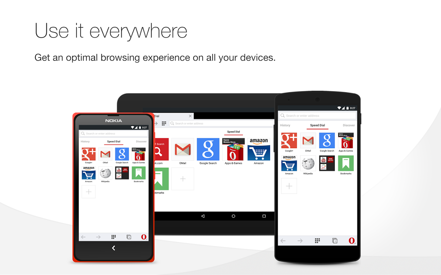 Opera browser for Android - screenshot