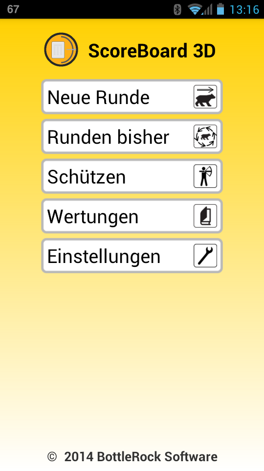 Android application Archery ScoreBoard 3D screenshort