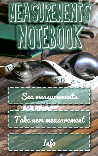 Measurements Notebook free