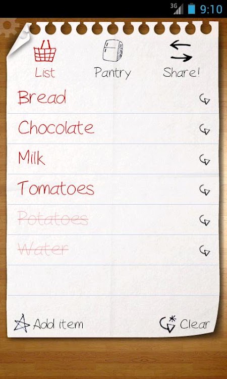 Shopping List Liston Basic Android Applications Appagg