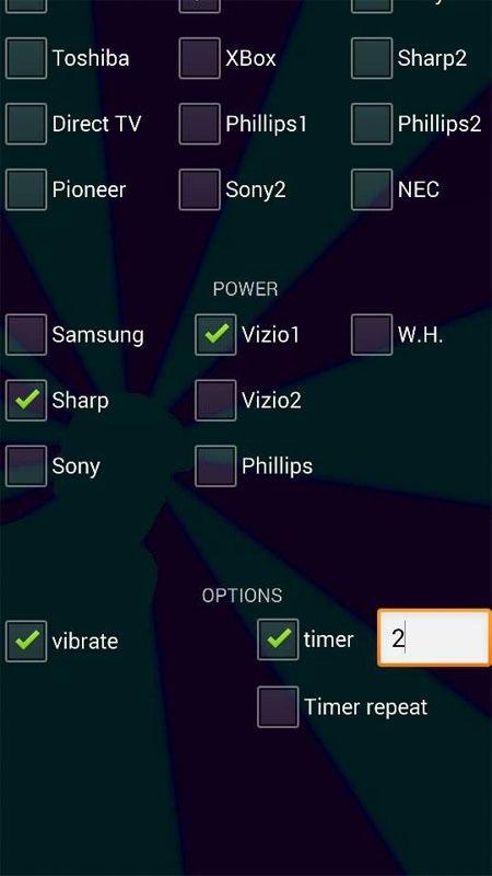 InfraRude TV remote 2.0 Screen 1
