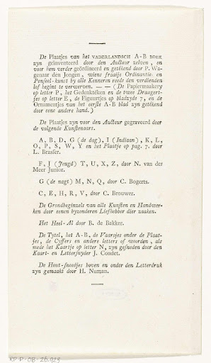 Tekstblad Uit Johan Hendrik Swildens Vaderlandsch A B Boek Amsterdam 1781 Google Arts Culture