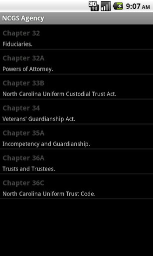 NC General Statutes - Agency