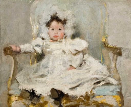 Portrait of a girl in white