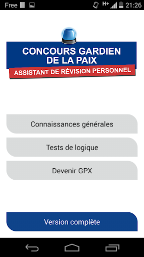 Concours Gardien de la Paix