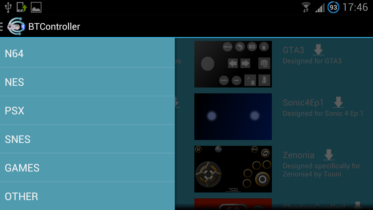 BT Controller - screenshot