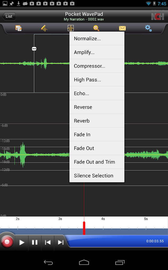 WavePad Master's Edition - screenshot