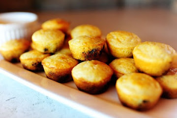 Blueberry Cornbread Mini-Muffins