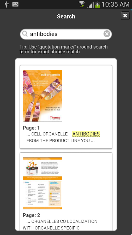   Pierce Antibodies – Capture d'écran 