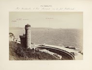 Gezicht op fort Breakwater en fort Bovisand, gezien vanuit fort Picklecombe
