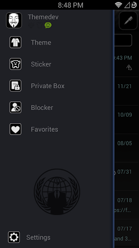 【免費個人化App】ANONYMOUS GO SMS THEME OCCUPY-APP點子