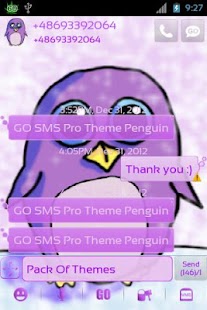 Free Download Theme Penguin for GO SMS Pro APK for PC