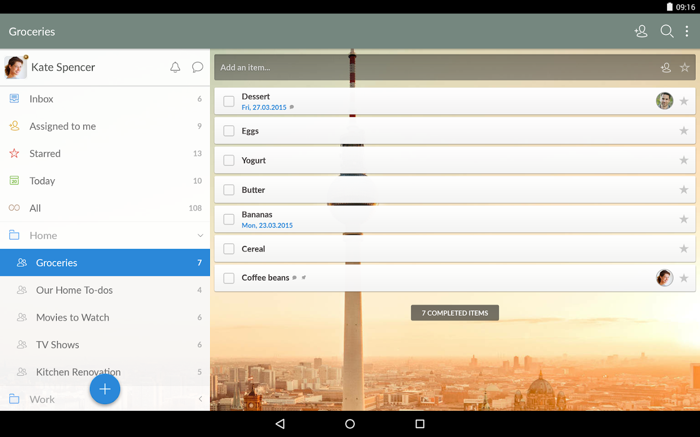 Wunderlist: To-Do List & Tasks - screenshot