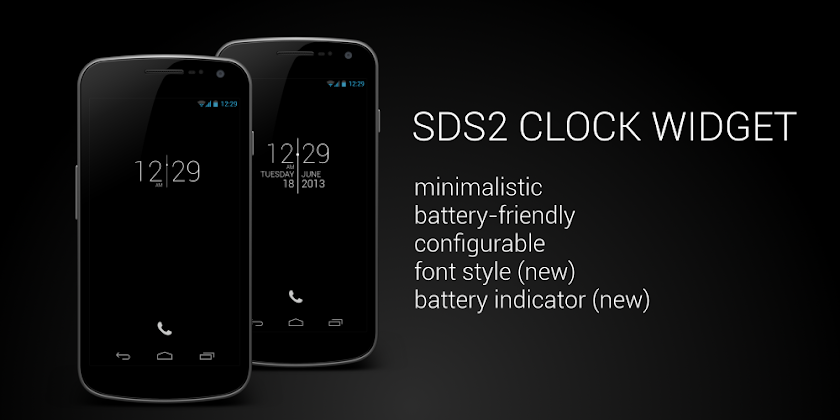SDS2 Clock Widget Screen 1