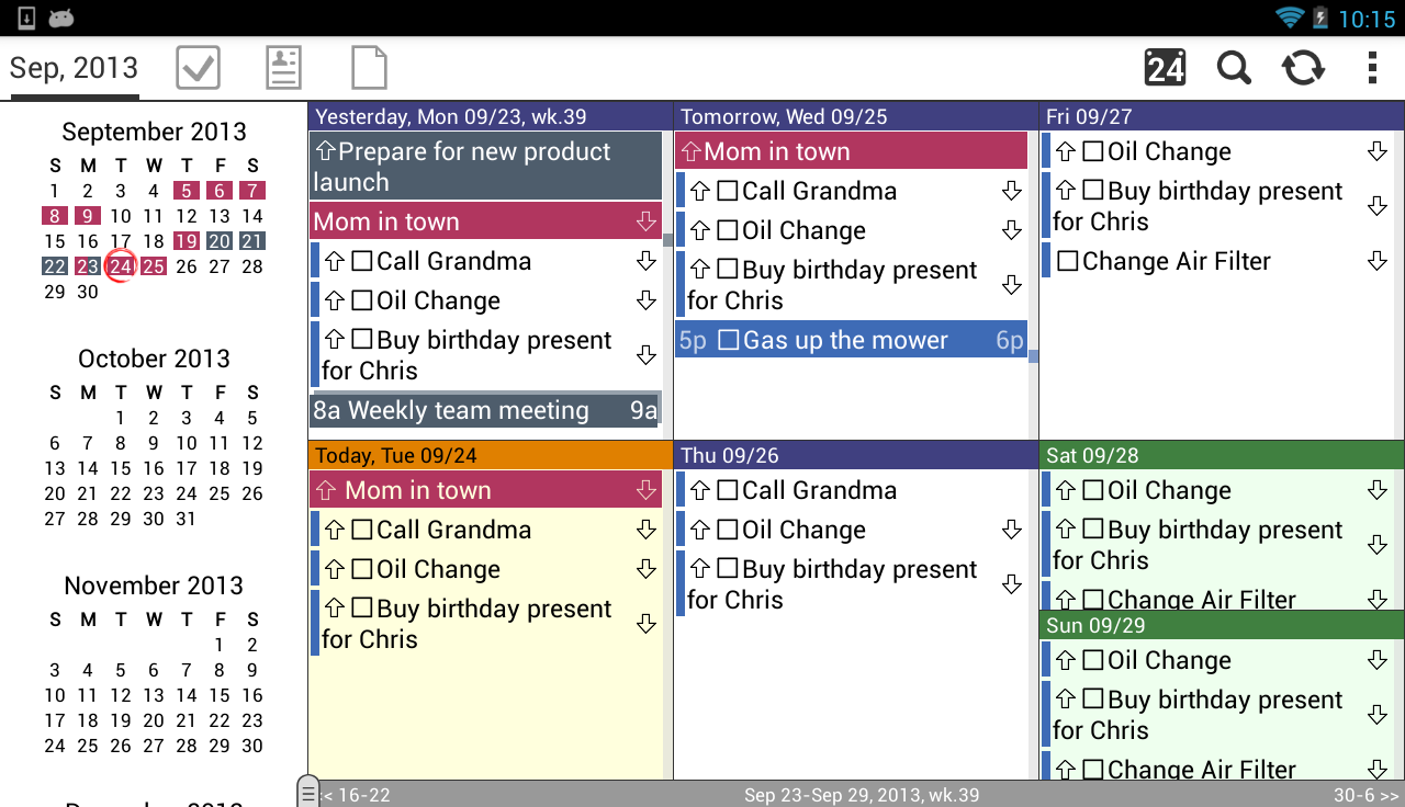 Pocket Informant 3 - screenshot