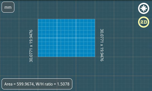 Millimeter Pro ruler on screen