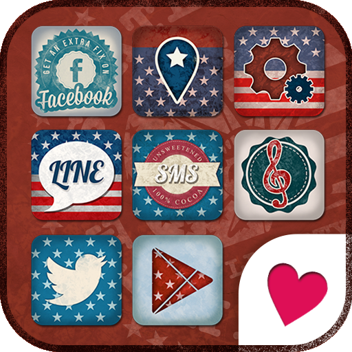 可愛換裝桌布★Vintage USA 個人化 App LOGO-APP開箱王