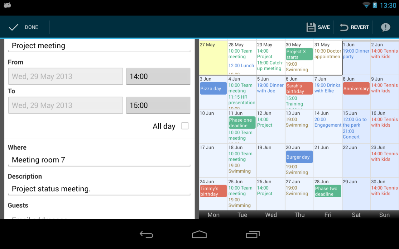 Touch Calendar Android Apps on Google Play