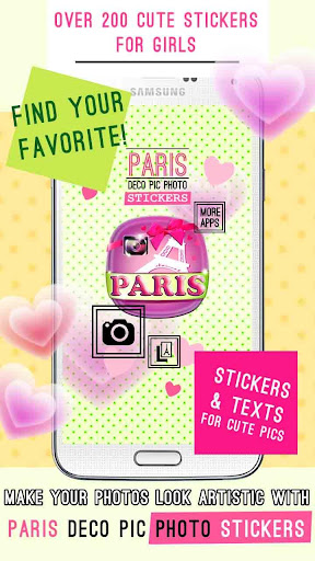 Paris Deco Pic Photo Stickers