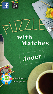 Capture d'ecran de l'application Android Puzzles with Matches