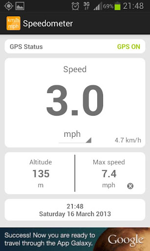 Speedometer km h - mph Simple