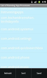 List Running App Processes Screenshots 2