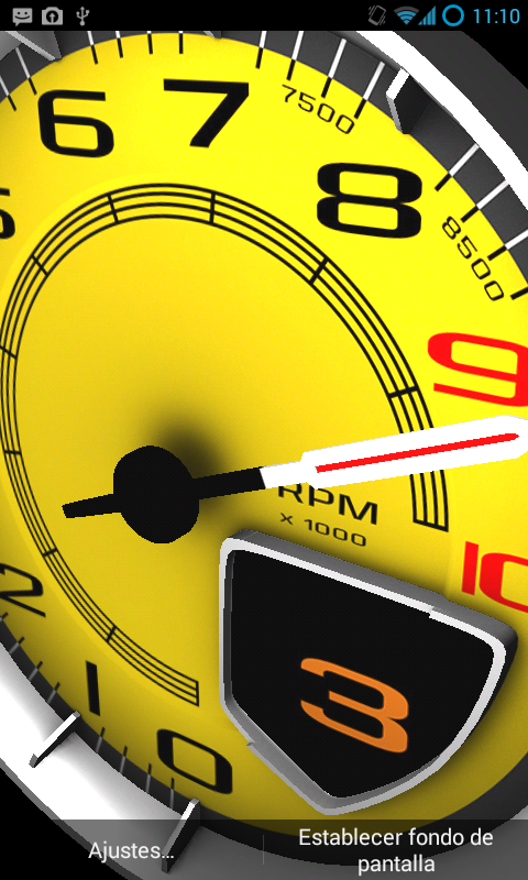 Android application 3D Racecar Live Wallpaper screenshort