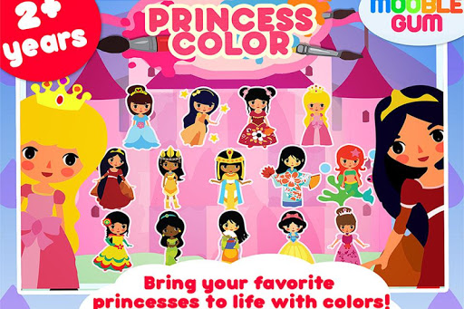 Princess Coloring painting app