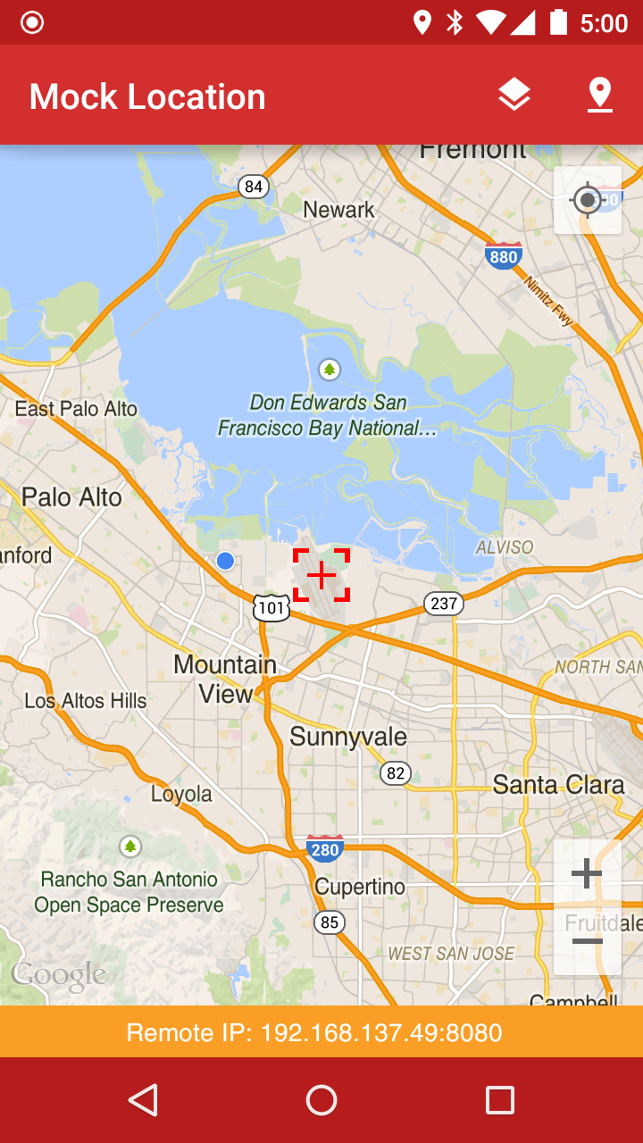 Mock Location Screen 1