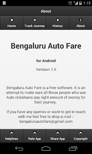 Bengaluru Auto Fare 2.0