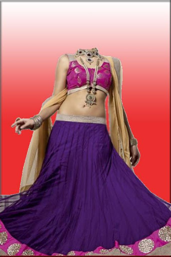 Woman Chaniya Choli Camera