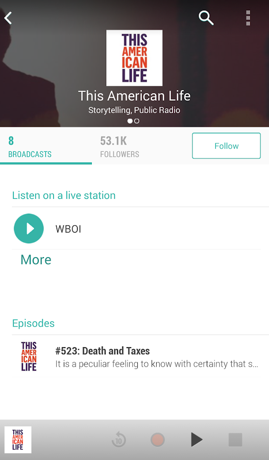 TuneIn Radio Pro - screenshot