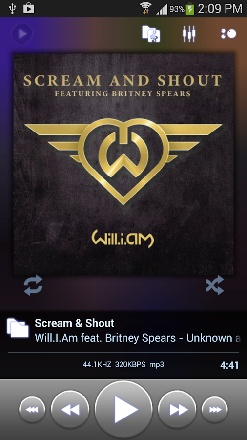 Poweramp - screenshot