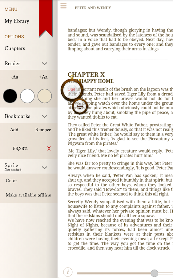    ReadMe! (Spritz & BeeLine)- screenshot  