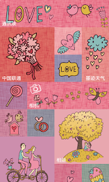 Launcher 8 theme:Love poster 2