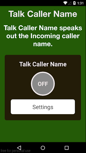 Automatic Caller Name Talker