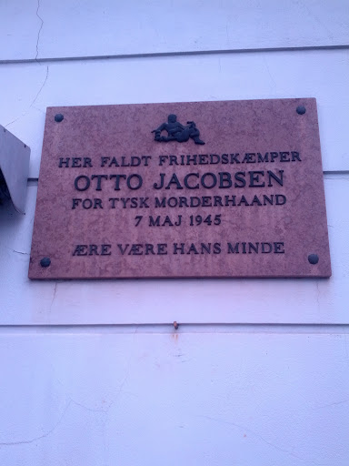 Mindeplade Otto Jacobsen