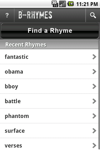 B-Rhymes Dictionary - 1.5.6 - (Android)