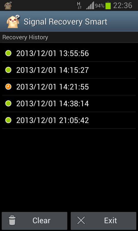 Signal Recovery Smart(pro) Screen 2