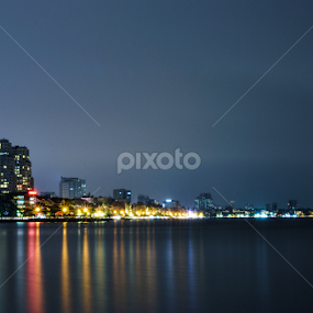 City at night by Dong Bui - City,  Street & Park Night