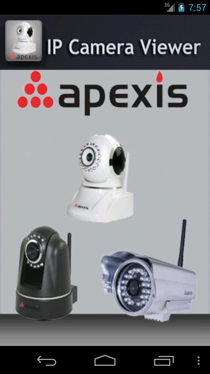 IP Camera Viewer for Apexis Screen 1