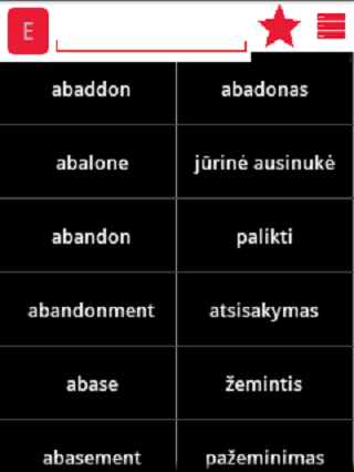 English Lithuanian Dictionary