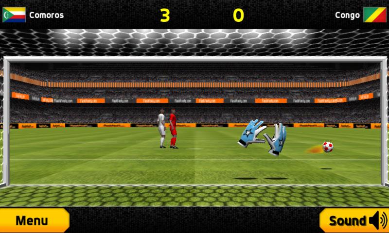 Goalkeeper Premier Soccer Game Screen 1