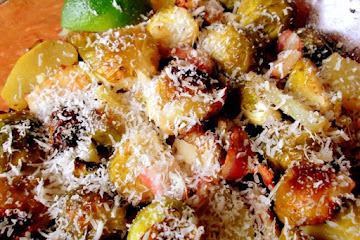 Warm Potato and Roasted Brussels Sprouts Salad with Ale Dressing