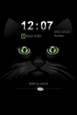 【免費個人化App】Go Locker Black Kitty-APP點子