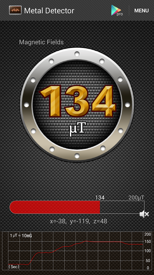 Detetor de metais - screenshot