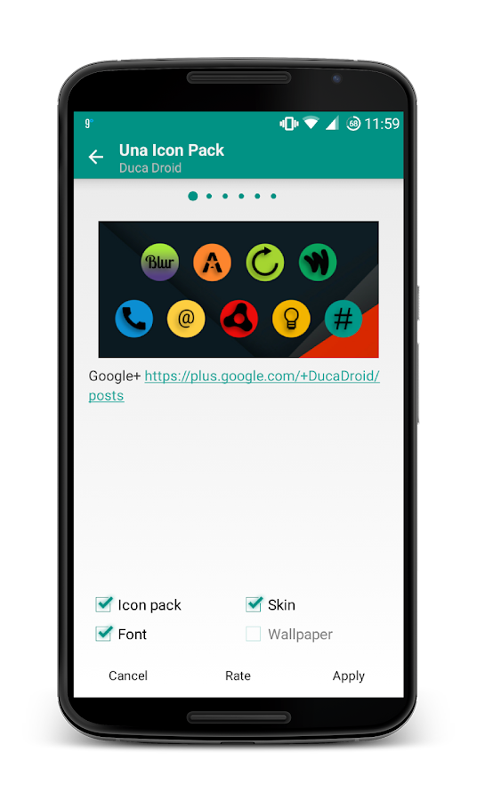   Una - Icon Pack: captura de tela 
